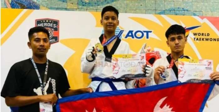 अर्जुनधाराका दुई खेलाडीलाई थाइल्यान्डमा पदक